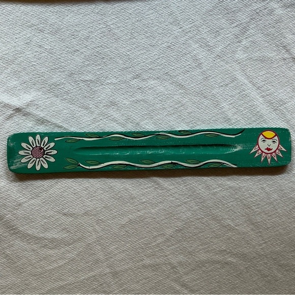 Celestial & flower handmade incense holder - Picture 2 of 6